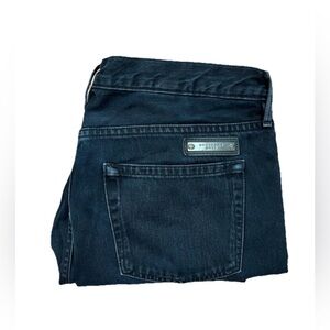 Burberry Brit Jeans Steadman Slim Button Fly Faded Black Mens Size 32R 32 R Jean